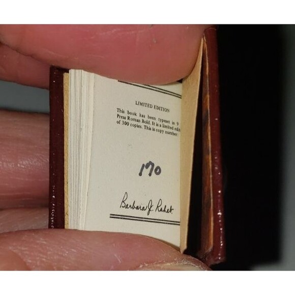 Dollhouse Miniature Book Beauty And The Beast #170? Of 300 Barbara Raheb - Picture 13 of 14